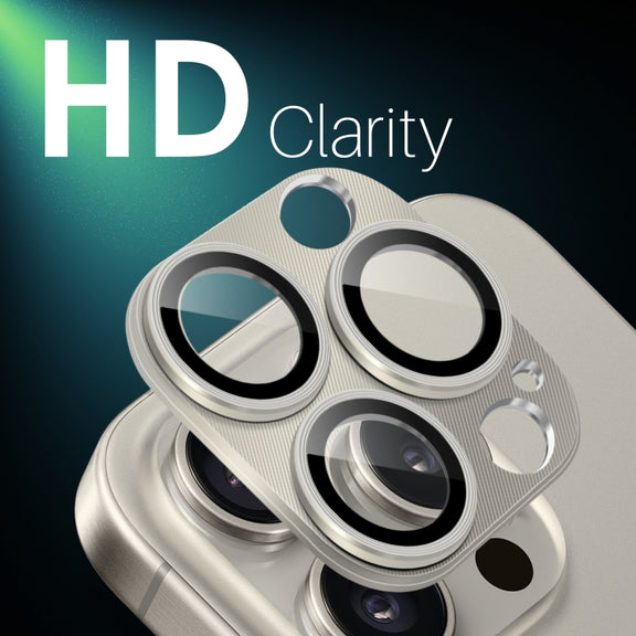 For iPhone 16 Pro / 16 Pro Max NORTHJO CD Vein Camera Lens Protector Tempered Glass Rear Lens Film(Natural)
