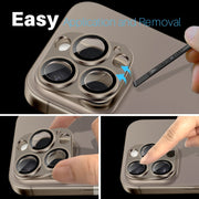 For iPhone 16 Pro / 16 Pro Max NORTHJO CD Vein Camera Lens Protector Tempered Glass Rear Lens Film(Brown)