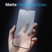 For iPhone 16 Plus NORTHJO Matte Silkscreen Anti-Fingerprint Tempered Glass Film