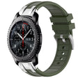 For Samsung Galaxy Gear S3 Frontier 22mm Quick Release Silver Buckle Royal Silicone Watch Band(Olive Green) - free shipping - PMC TechLife - Order now!