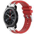 For Samsung Galaxy Gear S3 Frontier 22mm Quick Release Silver Buckle Royal Silicone Watch Band(Red) - free shipping - PMC TechLife - Order now!