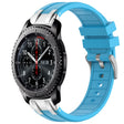 For Samsung Galaxy Gear S3 Frontier 22mm Quick Release Silver Buckle Royal Silicone Watch Band(Sky Blue) - free shipping - PMC TechLife - Order now!