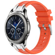 For Samsung Galaxy Gear S3 Classic 22mm Quick Release Silver Buckle Royal Silicone Watch Band(Orange) - free shipping - PMC TechLife - Order now!