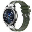 For Samsung Galaxy Gear S3 Classic 22mm Quick Release Silver Buckle Royal Silicone Watch Band(Olive Green) - free shipping - PMC TechLife - Order now!
