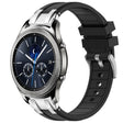 For Samsung Galaxy Gear S3 Classic 22mm Quick Release Silver Buckle Royal Silicone Watch Band(Black) - free shipping - PMC TechLife - Order now!