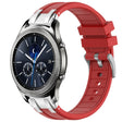 For Samsung Galaxy Gear S3 Classic 22mm Quick Release Silver Buckle Royal Silicone Watch Band(Red) - free shipping - PMC TechLife - Order now!
