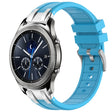 For Samsung Galaxy Gear S3 Classic 22mm Quick Release Silver Buckle Royal Silicone Watch Band(Sky Blue) - free shipping - PMC TechLife - Order now!
