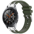 For Samsung Galaxy Watch 46mm 22mm Quick Release Silver Buckle Royal Silicone Watch Band(Olive Green) - free shipping - PMC TechLife - Order now!
