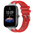 For Amazfit Bip3 Pro 20mm Quick Release Silver Buckle Royal Silicone Watch Band(Red) - free shipping - PMC TechLife - Order now!