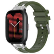 For Amazfit Active 20mm Quick Release Silver Buckle Royal Silicone Watch Band(Olive Green) - free shipping - PMC TechLife - Order now!