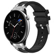For Amazfit GTR Mini 20mm Quick Release Silver Buckle Royal Silicone Watch Band(Black) - free shipping - PMC TechLife - Order now!