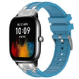 For Amazfit GTS4 Mini 20mm Quick Release Silver Buckle Royal Silicone Watch Band(Sea Blue) - free shipping - PMC TechLife - Order now!