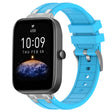 For Amazfit Bip3 20mm Quick Release Silver Buckle Royal Silicone Watch Band(Sky Blue) - free shipping - PMC TechLife - Order now!