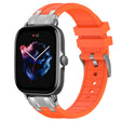 For Amazfit GTS 3 20mm Quick Release Silver Buckle Royal Silicone Watch Band(Orange) - free shipping - PMC TechLife - Order now!