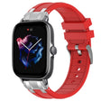For Amazfit GTS 3 20mm Quick Release Silver Buckle Royal Silicone Watch Band(Red) - free shipping - PMC TechLife - Order now!