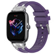 For Amazfit GTS 3 20mm Quick Release Silver Buckle Royal Silicone Watch Band(Purple) - free shipping - PMC TechLife - Order now!