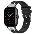 For Amazfit GTS 2e 20mm Quick Release Silver Buckle Royal Silicone Watch Band(Black) - free shipping - PMC TechLife - Order now!