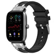 For Amazfit GTS 2 Mini 20mm Quick Release Silver Buckle Royal Silicone Watch Band(Black) - free shipping - PMC TechLife - Order now!