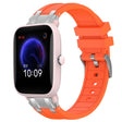 For Amazfit Pop Pro 20mm Quick Release Silver Buckle Royal Silicone Watch Band(Orange) - free shipping - PMC TechLife - Order now!