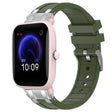For Amazfit Pop Pro 20mm Quick Release Silver Buckle Royal Silicone Watch Band(Olive Green) - free shipping - PMC TechLife - Order now!