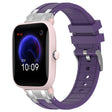 For Amazfit Pop Pro 20mm Quick Release Silver Buckle Royal Silicone Watch Band(Purple) - free shipping - PMC TechLife - Order now!