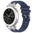 For Amazfit Pop 20mm Quick Release Silver Buckle Royal Silicone Watch Band(Navy Blue) - free shipping - PMC TechLife - Order now!