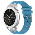 For Amazfit Pop 20mm Quick Release Silver Buckle Royal Silicone Watch Band(Sea Blue) - free shipping - PMC TechLife - Order now!