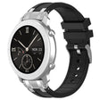 For Amazfit Pop 20mm Quick Release Silver Buckle Royal Silicone Watch Band(Black) - free shipping - PMC TechLife - Order now!