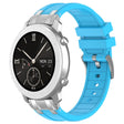 For Amazfit Pop 20mm Quick Release Silver Buckle Royal Silicone Watch Band(Sky Blue) - free shipping - PMC TechLife - Order now!