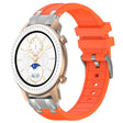 For Amazfit GTR 42mm 20mm Quick Release Silver Buckle Royal Silicone Watch Band(Orange) - free shipping - PMC TechLife - Order now!