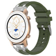 For Amazfit GTR 42mm 20mm Quick Release Silver Buckle Royal Silicone Watch Band(Olive Green) - free shipping - PMC TechLife - Order now!