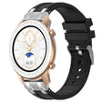 For Amazfit GTR 42mm 20mm Quick Release Silver Buckle Royal Silicone Watch Band(Black) - free shipping - PMC TechLife - Order now!
