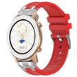 For Amazfit GTR 42mm 20mm Quick Release Silver Buckle Royal Silicone Watch Band(Red) - free shipping - PMC TechLife - Order now!