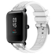 For Amazfit Bip Lite 20mm Quick Release Silver Buckle Royal Silicone Watch Band(White) - free shipping - PMC TechLife - Order now!
