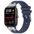 For Amazfit GTS 20mm Quick Release Silver Buckle Royal Silicone Watch Band(Navy Blue) - free shipping - PMC TechLife - Order now!
