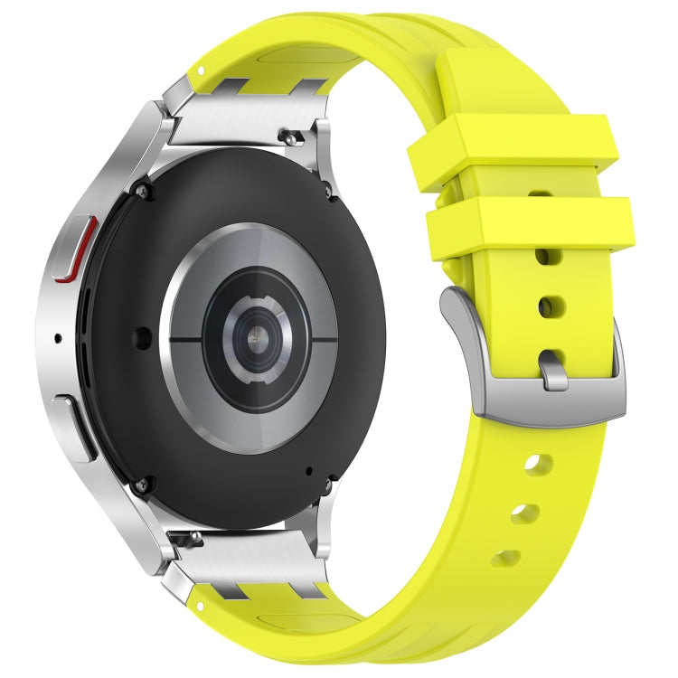 For Amazfit GTS 20mm Quick Release Silver Buckle Royal Silicone Watch Band(Sky Blue)