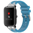 For Amazfit Bip 20mm Quick Release Silver Buckle Royal Silicone Watch Band(Sea Blue) - free shipping - PMC TechLife - Order now!