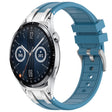 For Huawei Watch GT3 42mm 20mm Quick Release Silver Buckle Royal Silicone Watch Band(Sea Blue) - free shipping - PMC TechLife - Order now!