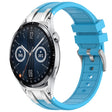 For Huawei Watch GT3 42mm 20mm Quick Release Silver Buckle Royal Silicone Watch Band(Sky Blue) - free shipping - PMC TechLife - Order now!