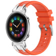 For Huawei Watch GT2 42mm 20mm Quick Release Silver Buckle Royal Silicone Watch Band(Orange) - free shipping - PMC TechLife - Order now!