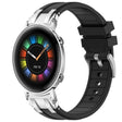 For Huawei Watch GT2 42mm 20mm Quick Release Silver Buckle Royal Silicone Watch Band(Black) - free shipping - PMC TechLife - Order now!