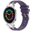 For Huawei Watch GT2 42mm 20mm Quick Release Silver Buckle Royal Silicone Watch Band(Purple) - free shipping - PMC TechLife - Order now!