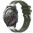 For Huawei Watch 2 20mm Quick Release Silver Buckle Royal Silicone Watch Band(Olive Green) - free shipping - PMC TechLife - Order now!