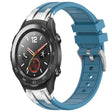 For Huawei Watch 2 20mm Quick Release Silver Buckle Royal Silicone Watch Band(Sea Blue) - free shipping - PMC TechLife - Order now!