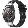 For Huawei Watch 2 20mm Quick Release Silver Buckle Royal Silicone Watch Band(Black) - free shipping - PMC TechLife - Order now!