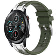For Honor Magic Watch 2 42mm 20mm Quick Release Silver Buckle Royal Silicone Watch Band(Olive Green) - free shipping - PMC TechLife - Order now!