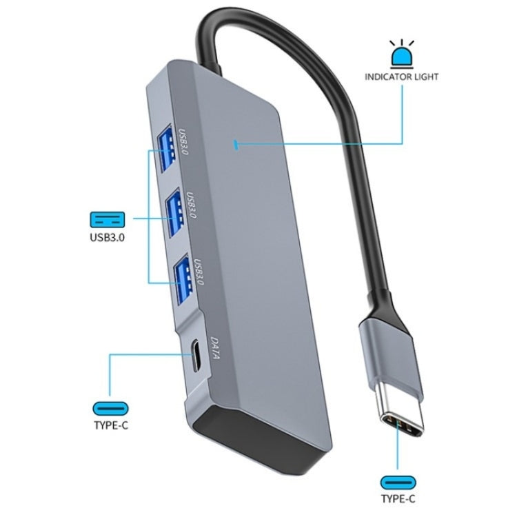 ADS-309C Type-C + 3 x USB 3.0  HUB Docking Station, Type-C Port