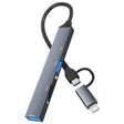 ADS-805 8 Pin + Type-C to USB-C Data + USB 2.0 / 3.0 + SD / TF Card Reader Hub Expansion Converter - USB HUB by PMC TechLife | Online Shopping South Africa | PMC TechLife | Buy Now Pay Later Mobicred