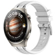 For Huawei Watch 4 22mm Quick Release Silver Buckle Royal Silicone Watch Band(White) - free shipping - PMC TechLife - Order now!