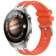 For Huawei Watch 4 22mm Quick Release Silver Buckle Royal Silicone Watch Band(Orange) - free shipping - PMC TechLife - Order now!